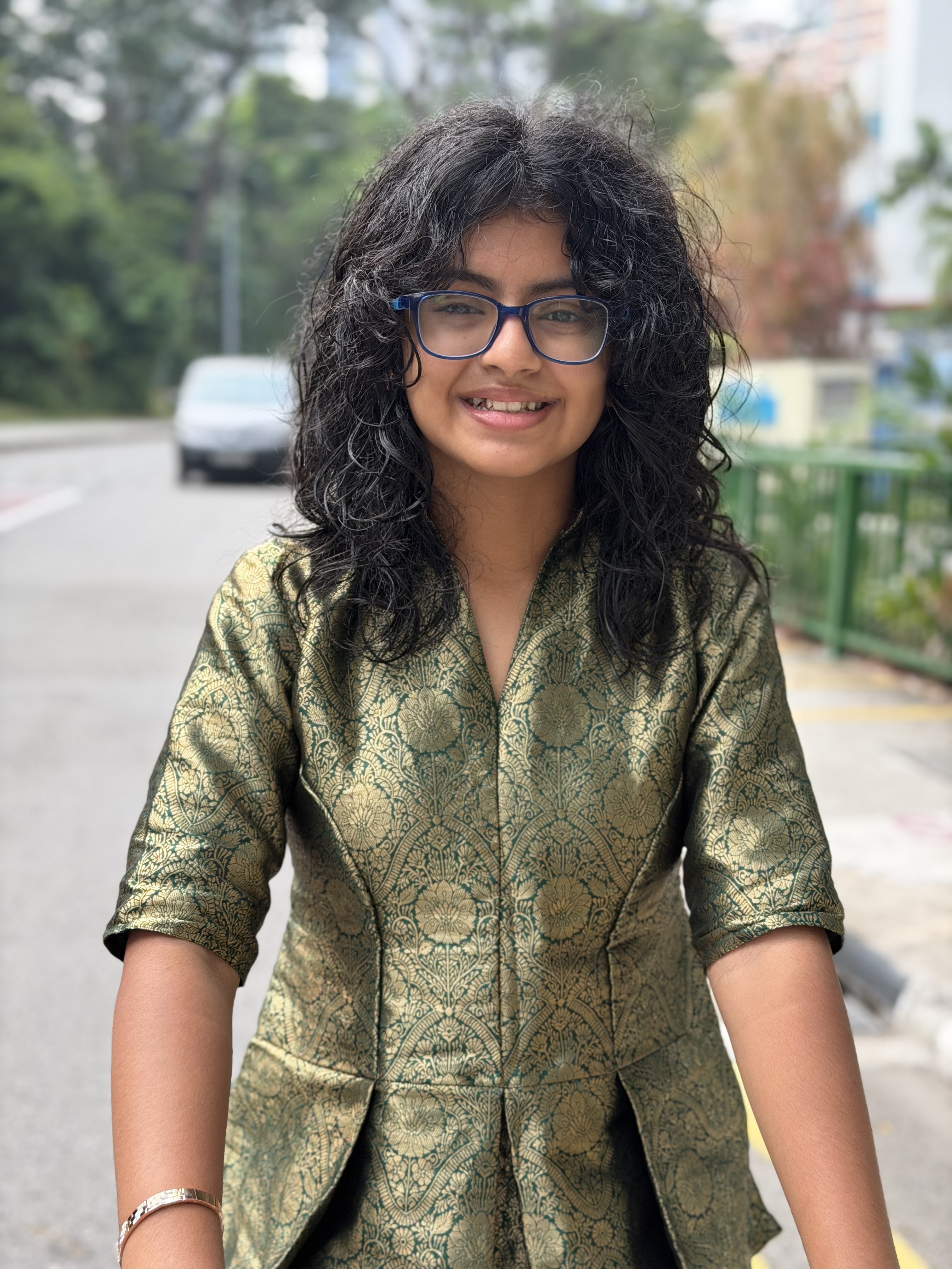 Lia Jacob smiling outdoors